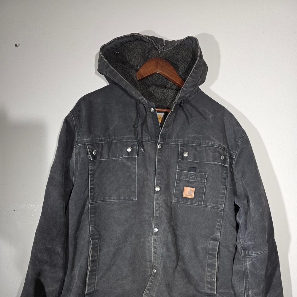 Carhartt Men's Black and Grey Jacket